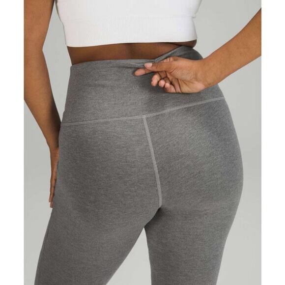 LULULEMON Wunder Lounge Super-High-Rise Tight 28" Heathered Core Medium Grey 14 - Picture 4 of 9